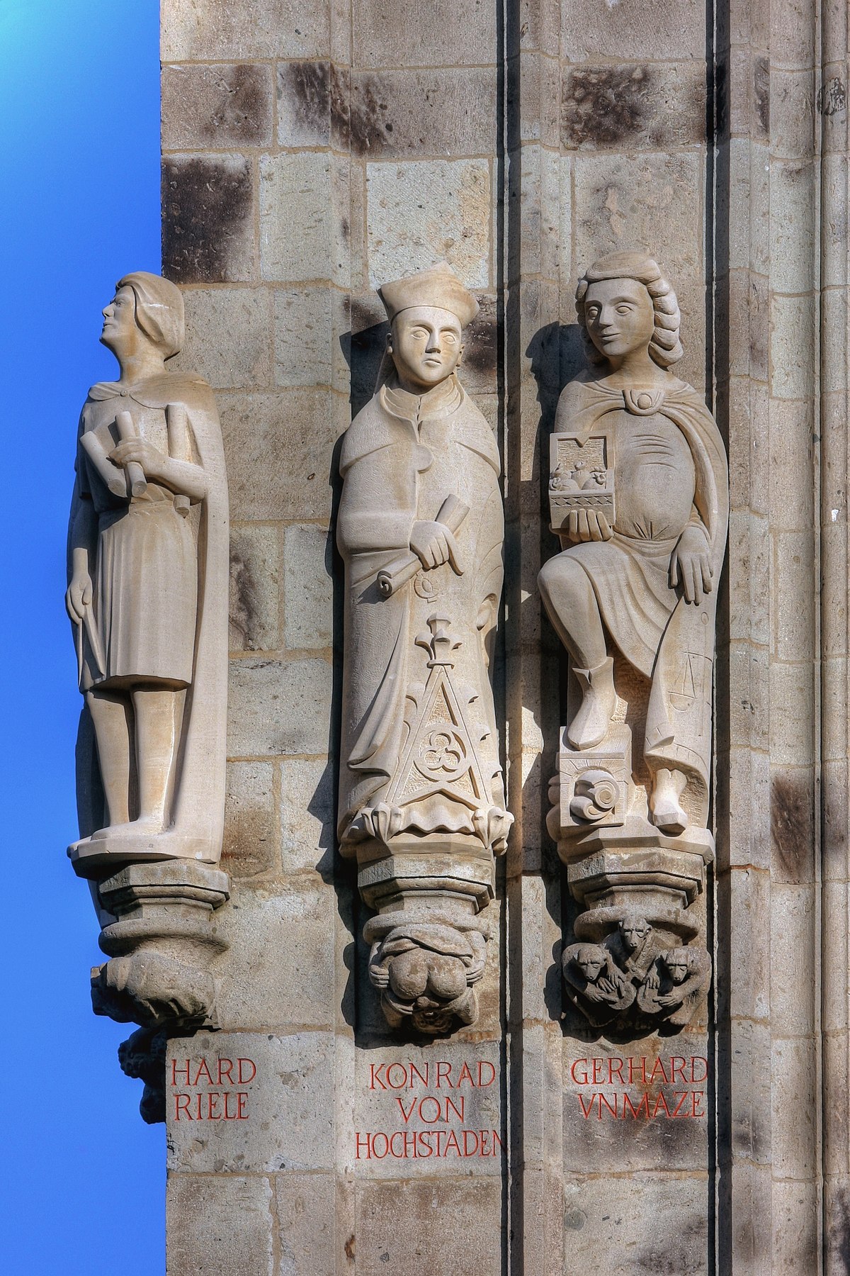 Rathausturm Koln Konrad von Hochstaden Gerhard Unmaze 6143 45 The Shocking Truth Behind Cologne Cathedral's Most Controversial Statue From 1410